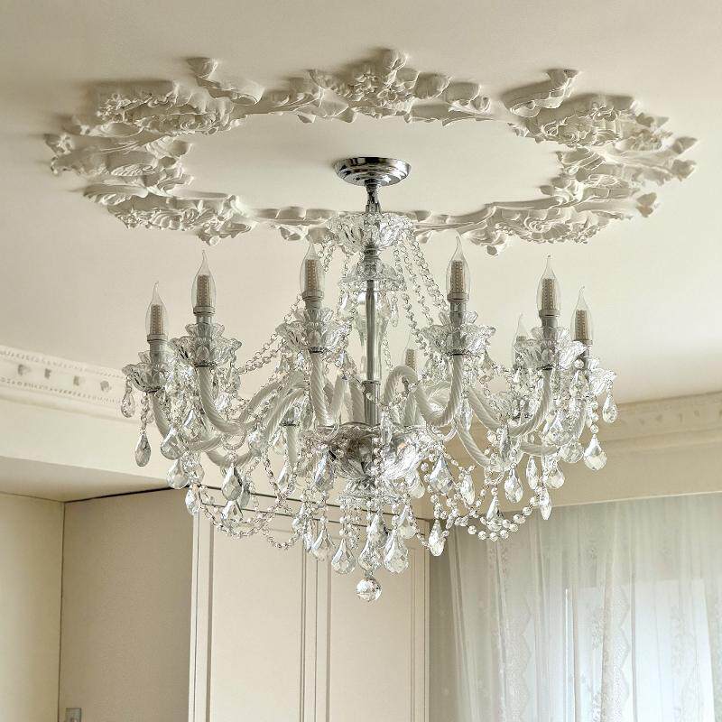 法式轻奢水晶吊灯网红复古宫廷风客厅创意个性饭厅灯高档大气别墅,淘宝优惠券,粉丝福利购,淘宝优惠卷