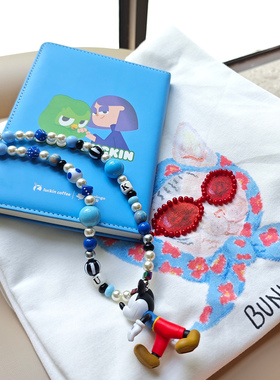 JMH小吴同学 奔跑米奇中古玩偶项链迪士尼卡通吊坠毛衣链小众配饰