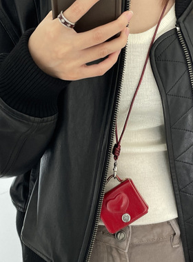 博主同款秋冬迷你小皮包吊坠项链小众高级时尚包包挂件视频毛衣链