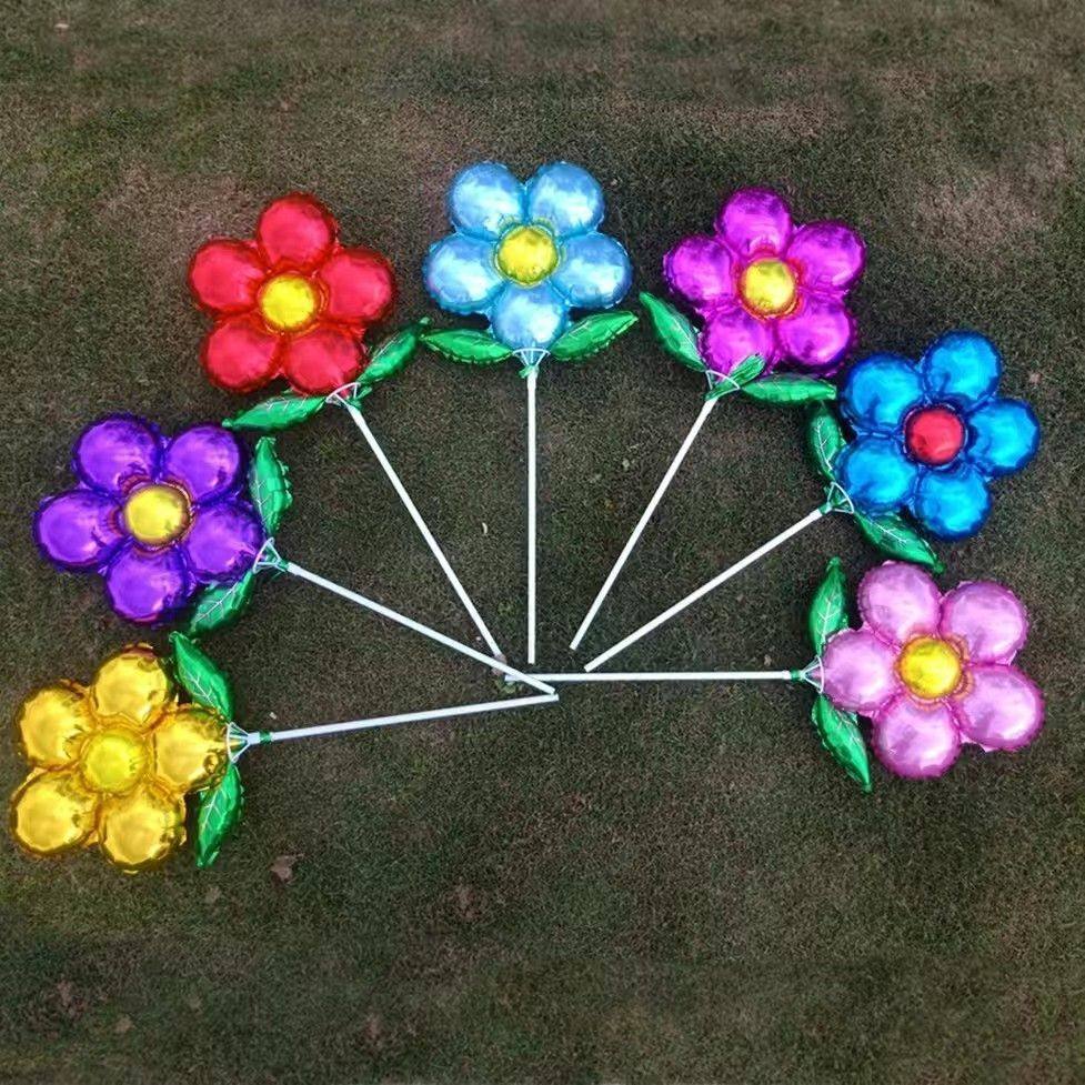 五瓣花铝膜气球生日派对商场店铺店面场景布置学校教室幼儿园装饰,淘宝优惠券,粉丝福利购,淘宝优惠卷