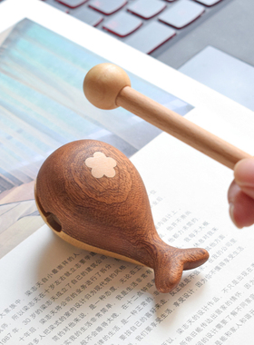 山舍实木木鱼可爱敲打乐器