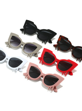 2024跨境新品HOT太阳镜个性猫眼