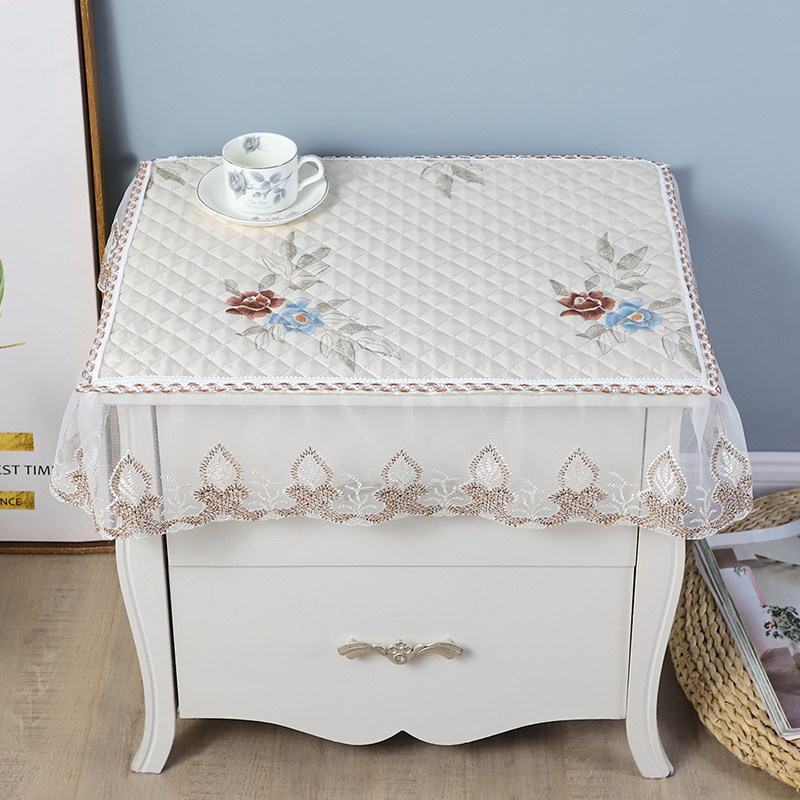 加厚床头柜盖布布艺蕾丝盖巾防滑防尘罩卧室床头柜多用万能盖巾,淘宝优惠券,粉丝福利购,淘宝优惠卷