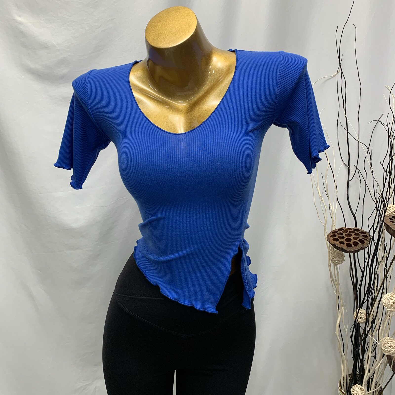 HH热销 韩国女装热销 特别 性感修身短款开叉短袖T恤女BC178my