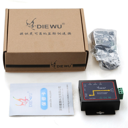 【DIEWU】485单串口服务器RS485转以太网口TCP/IP工业物联网串口通讯服务器设备自带WEB管理功能支持协助开发 - 图1