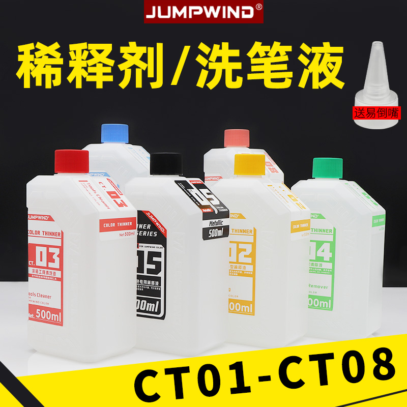 匠域模型油漆稀释剂 CT01-08 金属色稀释液洗笔液脱漆剂清洗500ML - 图0