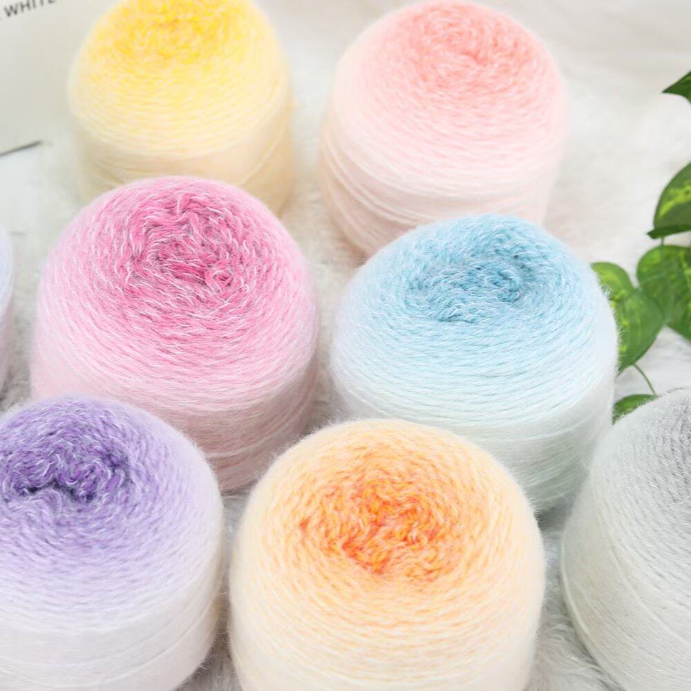 轻岚渐变长绒魔法球花束玫瑰花束礼物diy材料编织手工编毯子,淘宝优惠券,粉丝福利购,淘宝优惠卷