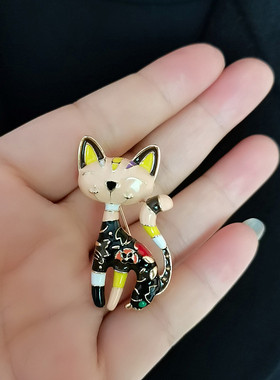 滴油小猫西装包包配饰文艺