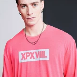 Xpx Zhou Baihao Fluo Fluo Fluorescent Color Xpxviii Печать логотипа круглое шея короткая -