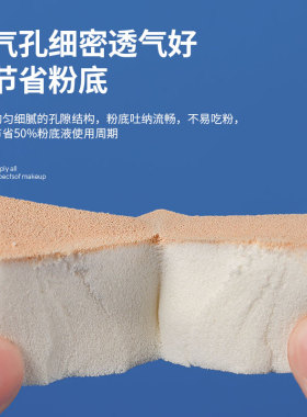 毛戈平粉扑三角海绵皮面美甲