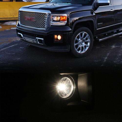 适用GMC14/15款Sierra 1500 前雾灯总成卤素日间行车灯前保险杠灯 - 图2