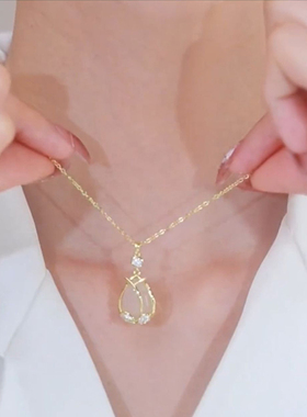 2024年新款郁金香项链锁骨链细链