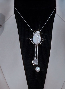 链女衣服配饰女性珍珠