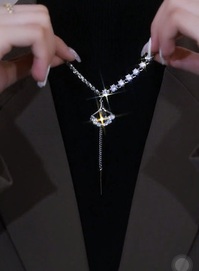 高级感项链轻奢小众法式郁金香