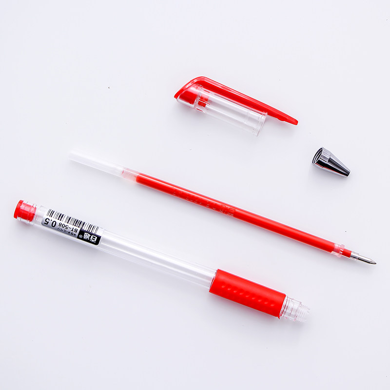 百通文具简约水性签字笔欧标508中性笔考试专用0.5mm办公用品批发 - 图1