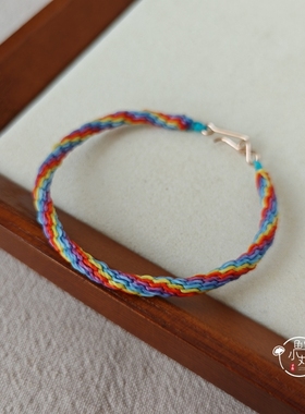 鱼小丸手作手编五彩手绳