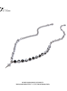 YTUSTUDIO钛钢裂珠中性星芒项链