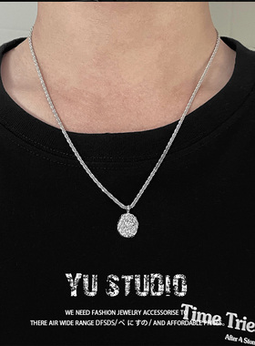 YUSTUDIO钛钢情侣小众项链