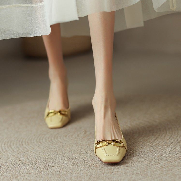 2020新款气质小香风头浅口小猫跟单鞋女中跟牛皮法式复古方扣女鞋,淘宝优惠券,粉丝福利购,淘宝优惠卷