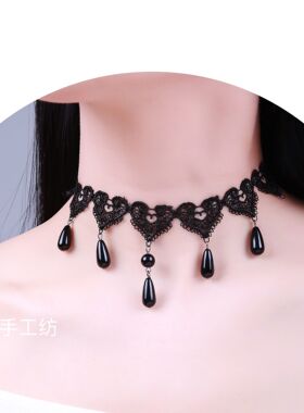 项圈颈链锁骨链女夏颈带脖子