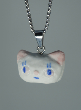 曼斯特物种咪咪陶瓷项链卡通可爱