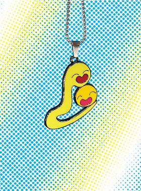 曼斯特物种男女锌合金可爱项链快乐