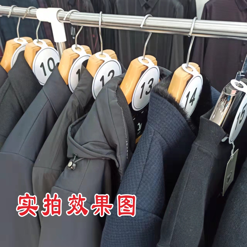 抖音衣架服装直播间号码牌编序号产品圆形挂吊牌标签卡数字牌定制-图2