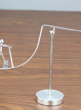 创意物理摇摆趣味工艺品小铁人