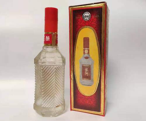 陈年老酒安徽名酒46度高度宗河酒1999年陈酒陈粮食酒收藏500ml*1 - 图0