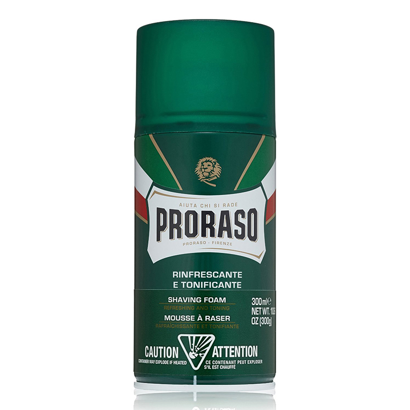 意大利PRORASO帕拉索男士剃须刮胡泡沫 桉树薄荷清爽剃须膏 300ml - 图3