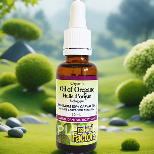 加拿大直邮有机牛至油 Natural factors滴剂清洁呼吸道 30ml-图2