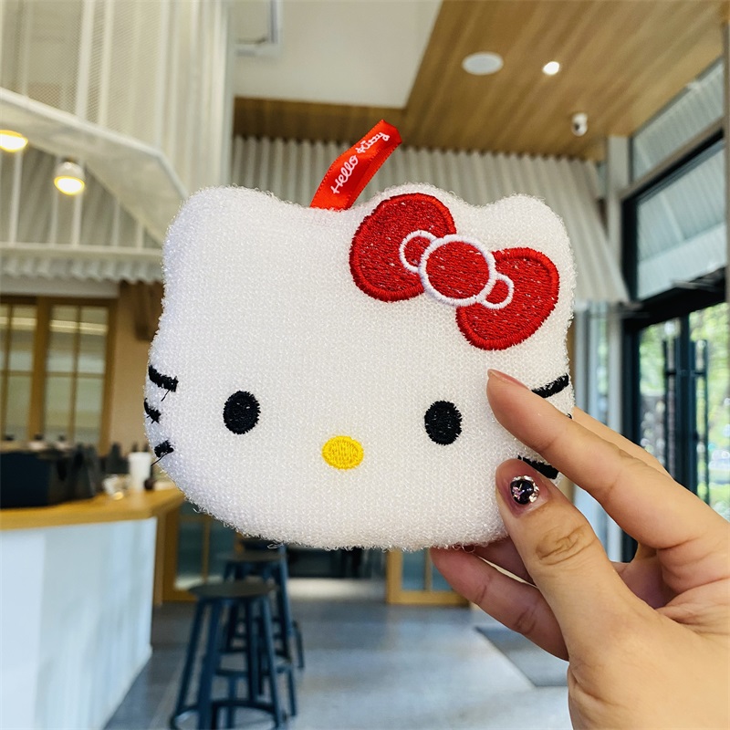 日本本土SKATER卡通抗菌洗碗巾厨房清洁海绵擦百洁布不伤锅刷子 - 图2