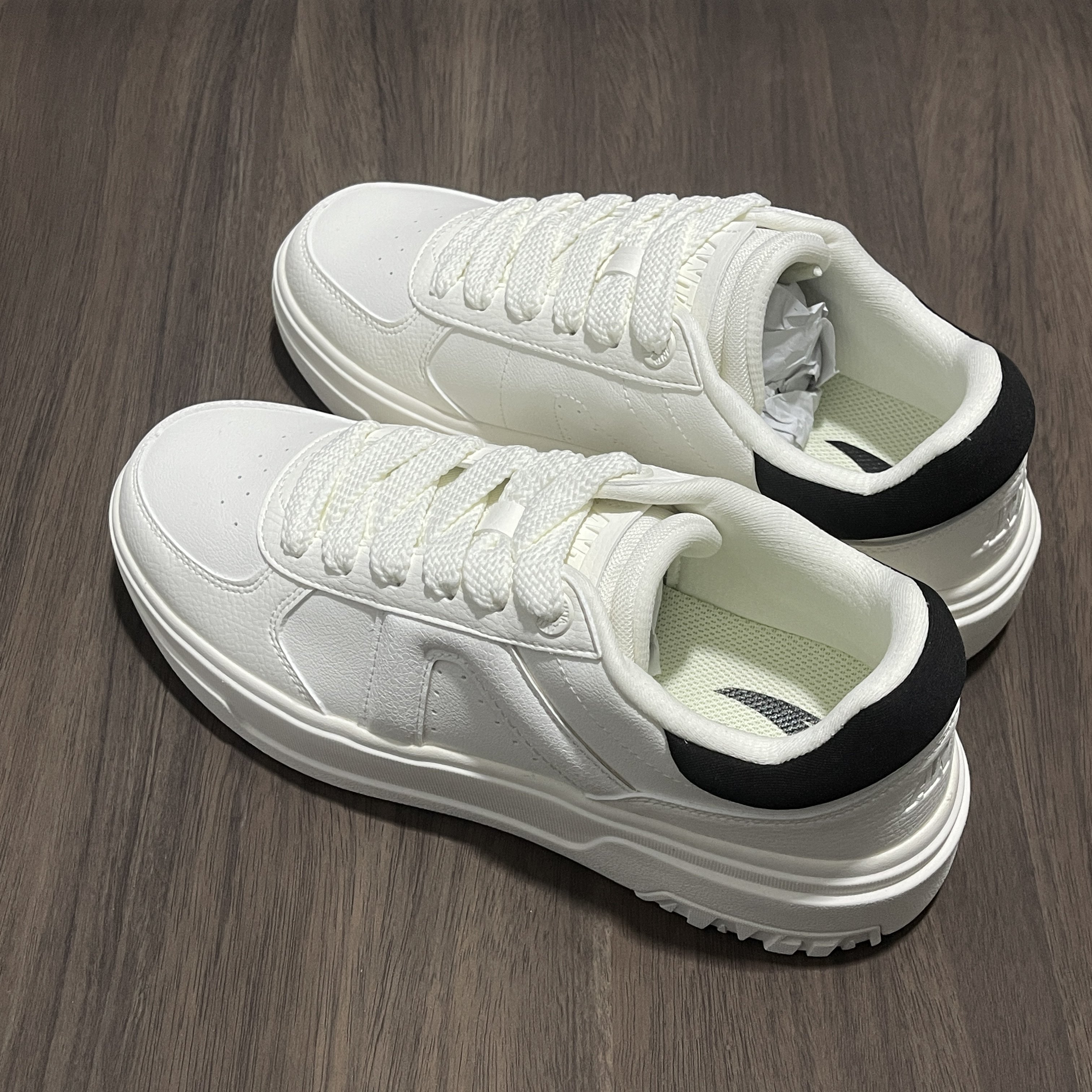 安踏 24秋冬款休闲百搭革面 厚底增高 运动休闲男板鞋112438071S,淘宝优惠券,粉丝福利购,淘宝优惠卷