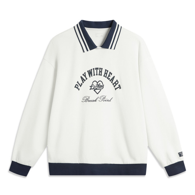 Li Ning sweatshirt winter women's sports trend series versatile fashion loose pullover hooded sweatshirt AWDU450-B product