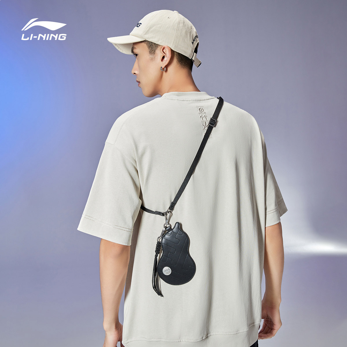 李宁运动包肖战同款葫芦包单肩包 全勇运动专营男士包袋