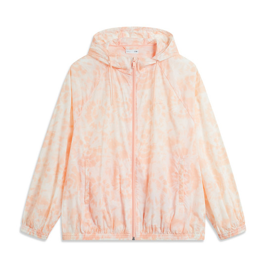 李宁风衣女款夏运动生活系列透气宽松休闲运动风衣AFDU672--B品