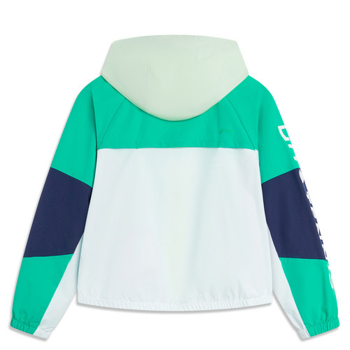 李宁童装网球系列宽松运动风衣夏季轻薄透气时尚休闲外套YFDU160 - 图0