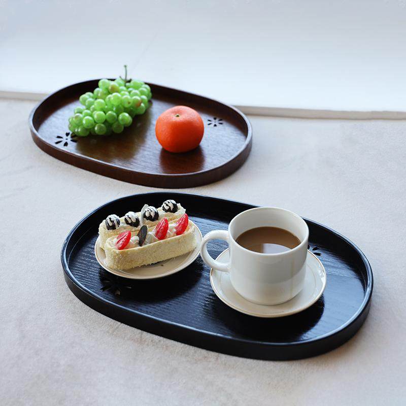 日式商用放茶杯托盘轻奢现代置物盘子家用早餐甜品椭圆盘干泡台,淘宝优惠券,粉丝福利购,淘宝优惠卷