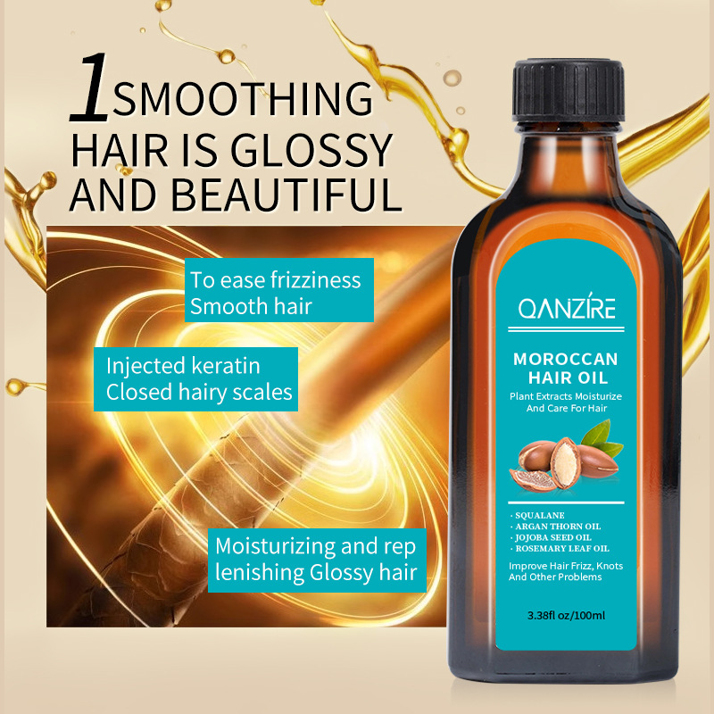 跨境护发精油Morocco Argan Oil Hair Essential Oi100ml头发精油 - 图0