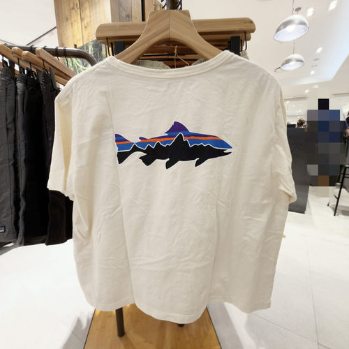 26巴塔哥尼亚Patagonia Fitz Roy Trout 飞鱼短袖T 有机棉 短 女 - 图1