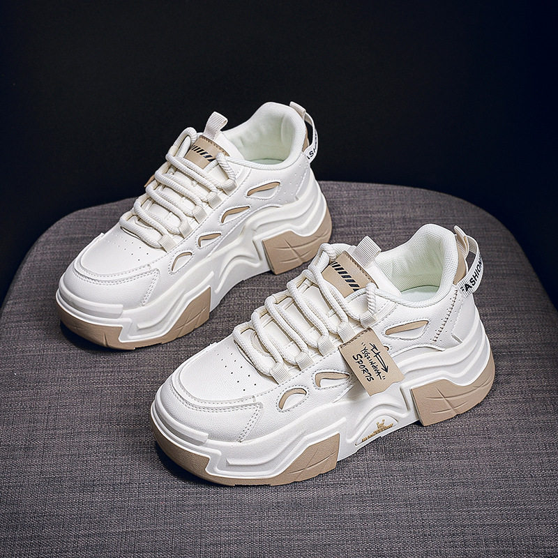 2025秋季新款大码女鞋41-43百搭老爹小白鞋40-42平底学生运动板鞋,淘宝优惠券,粉丝福利购,淘宝优惠卷