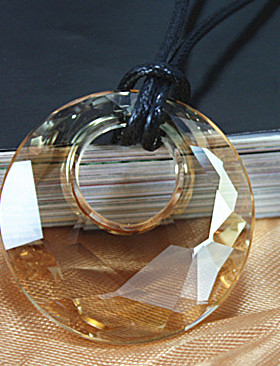 长款项链奥地利水晶圆环超闪