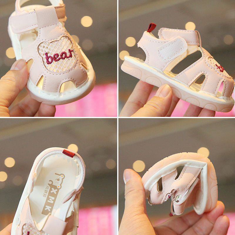 夏季软底男宝宝凉鞋婴儿学步鞋女童鞋防滑可爱魔术贴包头凉鞋卡通,淘宝优惠券,粉丝福利购,淘宝优惠卷