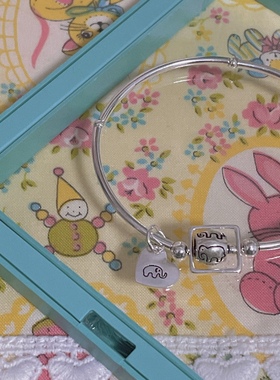 贝奇手作银爱心迷你吊牌