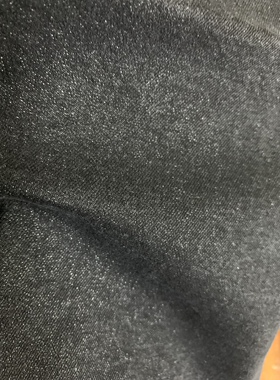 前景布业墙裂推荐水洗黑色牛仔布料复古厚十足大牛风格牛仔面料软
