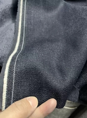 加绒牛仔布料工厂剩余工作服加厚