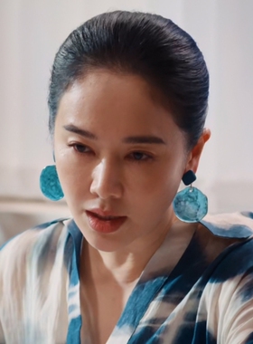 七根心简左小青霍子红同款耳环女