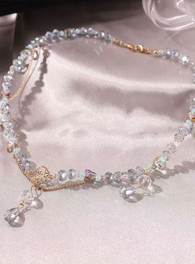 简约风小众气质水晶轻奢锁骨链