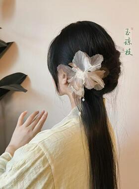 花朵流苏古风超仙多层甜美汉服