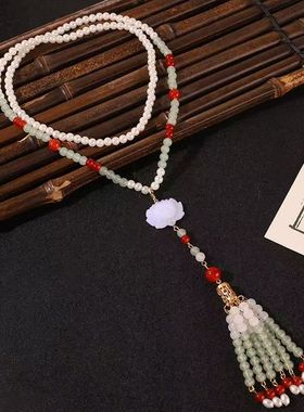 古装汉服莲花璎珞项链